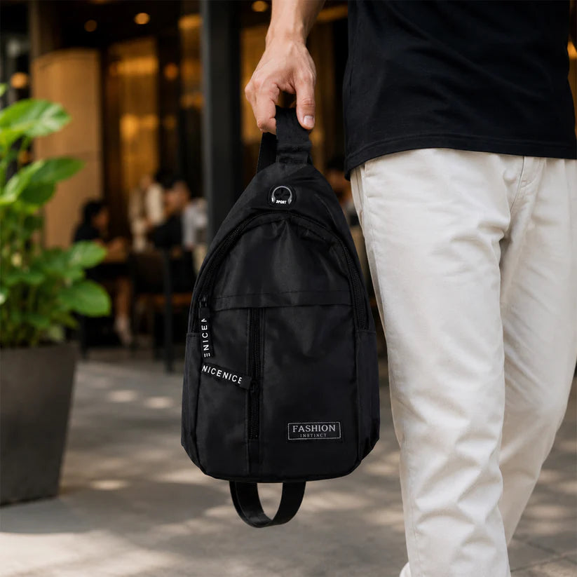 Waterproof USB Charging Waist & Crossbody Sling Bag for Travel