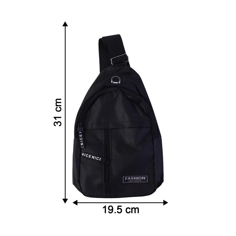 Waterproof USB Charging Waist & Crossbody Sling Bag for Travel