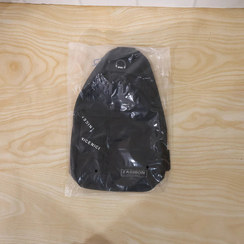 Waterproof USB Charging Waist & Crossbody Sling Bag for Travel