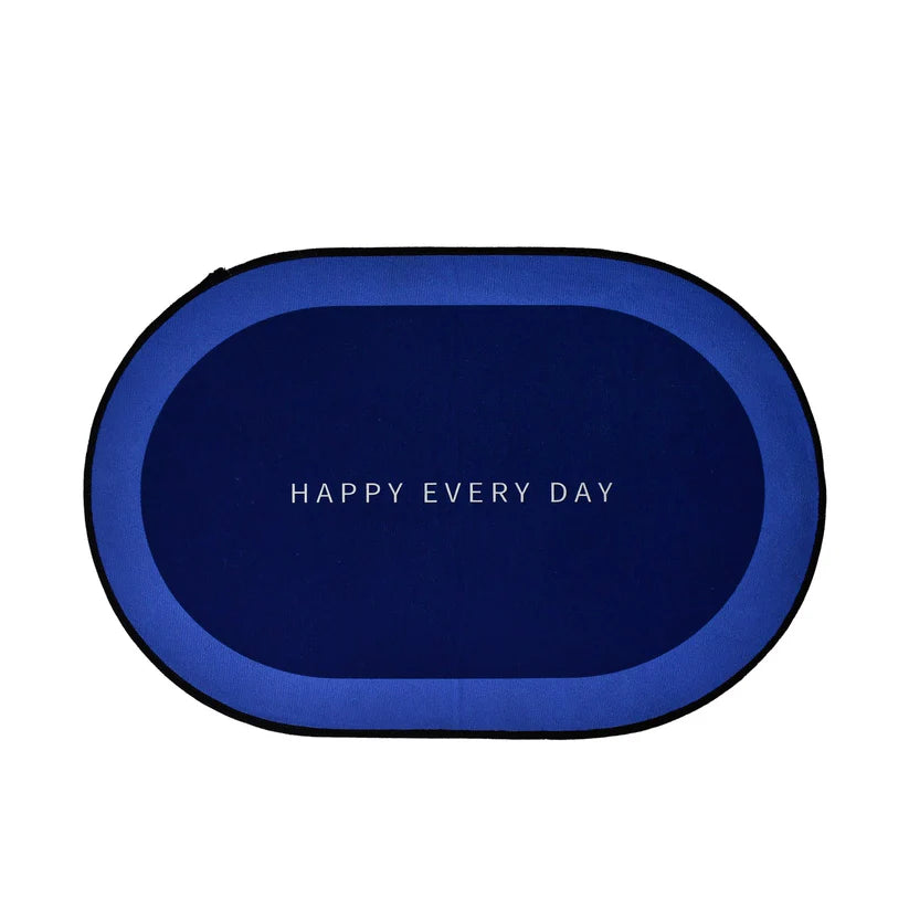 Non-Slip Oval Super Absorbent Bath Mat