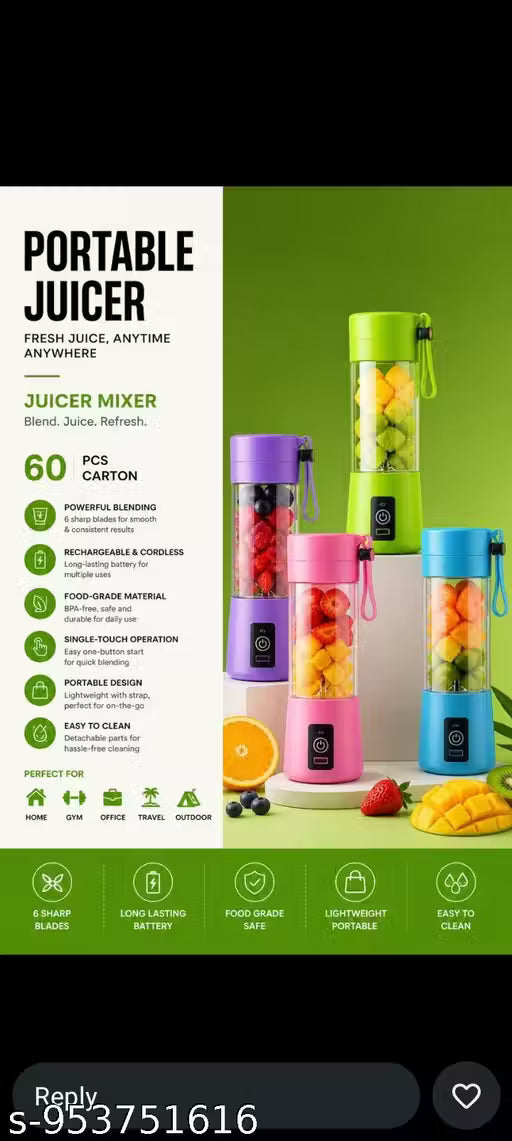 Portable Electric Juicer & Smoothie