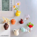 Mini Vase Magnets For Fridge