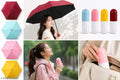 Capsule Folding Umbrella for Women & Men | Mini Pocket Umbrella with Case | Travel Rain & Sun Protection Umbrella (Multicolor) (PACK OF 1)